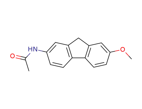 Molecular Structure of 16690-44-1 (N-(7-Methoxy-9H-fluoren-2-yl)acetamide)