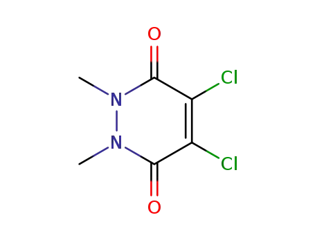 Molecular Structure of 5203-60-1 (4,5-DICHLORO-1,2-DIHYDRO-1,2-DIMETHYL-3,6-PYRIDAZINEDIONE)