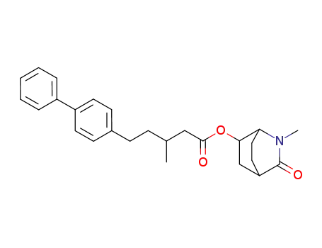 Molecular Structure of 51994-23-1 (2-methyl-3-oxo-2-azabicyclo[2.2.2]oct-6-yl 5-(biphenyl-4-yl)-3-methylpentanoate)