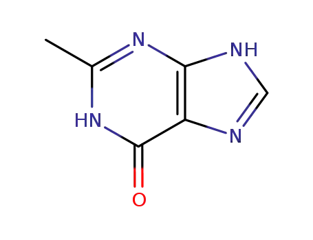 Molecular Structure of 5167-18-0 (1,7-DIHYDRO-2-METHYL-6-PURINONE)