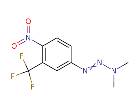 Molecular Structure of 444-52-0 ((1E)-3,3-dimethyl-1-[4-nitro-3-(trifluoromethyl)phenyl]triaz-1-ene)