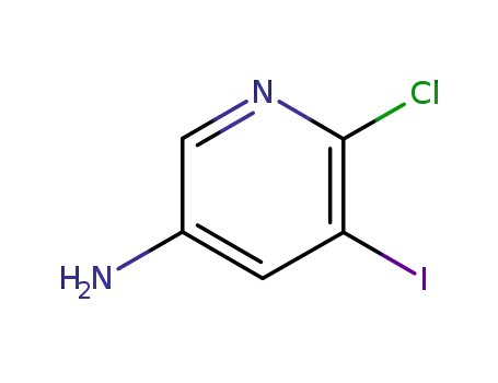 Molecular Structure of 444902-32-3 (3-PYRIDINAMINE, 6-CHLORO-5-IODO-)