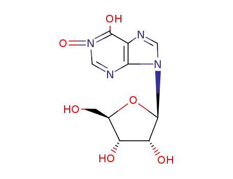 Molecular Structure of 5169-94-8 (6-hydroxy-1-oxo-9-pentofuranosyl-6,9-dihydro-1H-purin-1-ium)