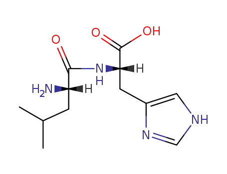 Molecular Structure of 38062-72-5 (H-LEU-HIS-OH)