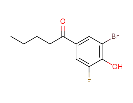 1-(3-bromo-5-fluoro-4-hydroxyphenyl)pentan-1-one