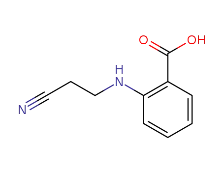 Molecular Structure of 62985-18-6 (Benzoic acid, 2-[(2-cyanoethyl)amino]- (9CI))