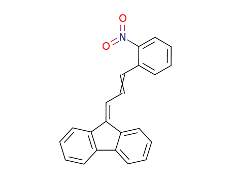 Molecular Structure of 4551-00-2 (9-[3-(2-nitrophenyl)prop-2-en-1-ylidene]-9H-fluorene)