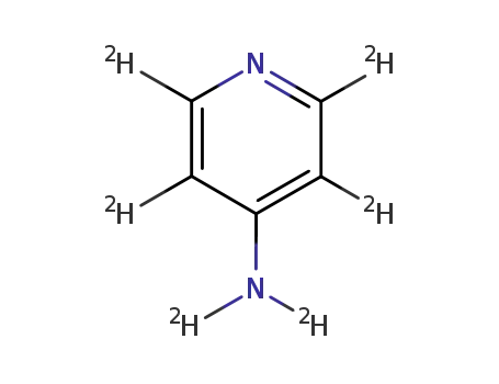 Molecular Structure of 45498-20-2 (4-AMINOPYRIDINE-D6)