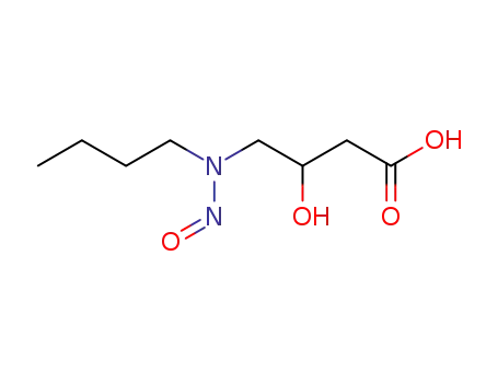 Molecular Structure of 38252-75-4 (BUTYRICACID,4-(BUTYLNITROSOAMINO)-3-HYDROXY-)