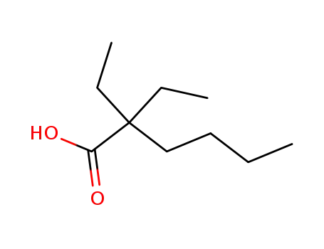 Molecular Structure of 4528-37-4 (diethylhexanoic acid)