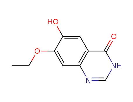Molecular Structure of 451494-93-2 (6-Hydroxyl-7-Ethoxyquinazoline-4-One)