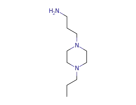Molecular Structure of 4553-24-6 (3-(4-Propylpiperazin-1-Yl)Propan-1-Amine)