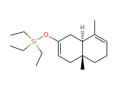 Molecular Structure of 104504-88-3 (7-triethylsilyloxy-1,4aβ-dimethyl-3,4,4a,5,8,8aα-hexahydronaphthalene)