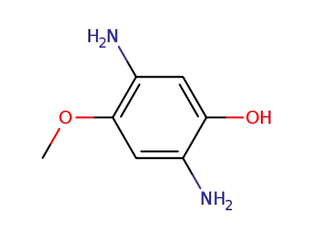 Molecular Structure of 38213-79-5 (Phenol,  2,5-diamino-4-methoxy-)