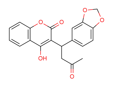 Molecular Structure of 38114-66-8 (3-[1-(1,3-benzodioxol-5-yl)-3-oxobutyl]-2-hydroxy-4H-chromen-4-one)