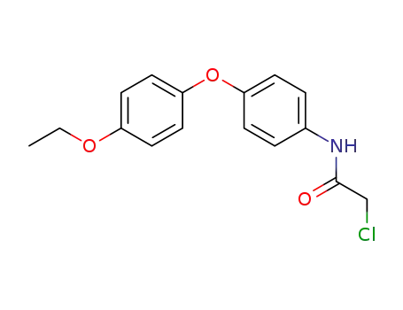 Molecular Structure of 38008-37-6 (2-CHLORO-N-[4-(4-ETHOXYPHENOXY)PHENYL]ACETAMIDE)