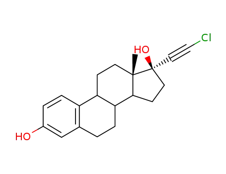 (8S,9S,13S,14S,17S)-17-(2-chloroethynyl)-13-methyl-7,8,9,11,12,14,15,1 6-octahydro-6H-cyclopenta[a]phenanthrene-3,17-diol