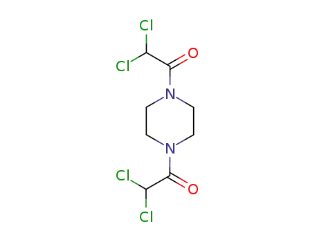 Molecular Structure of 4556-76-7 (2,2-dichloro-1-[4-(2,2-dichloroacetyl)piperazin-1-yl]ethanone)