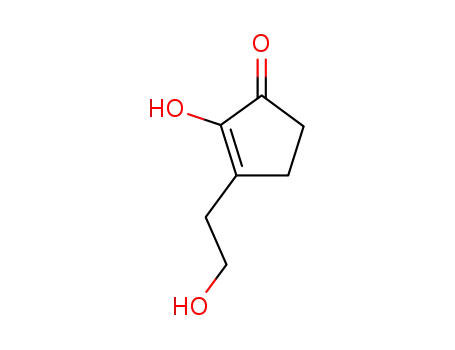 Molecular Structure of 303183-80-4 (2-Cyclopenten-1-one, 2-hydroxy-3-(2-hydroxyethyl)-)