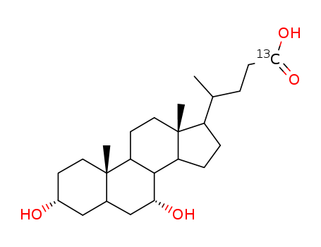 Cholan-24-oic-24-13Cacid, 3,7-dihydroxy-, (3a,5b,7b)- (9CI)
