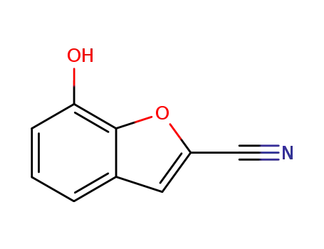 Molecular Structure of 53020-47-6 (2-Benzofurancarbonitrile,  7-hydroxy-)