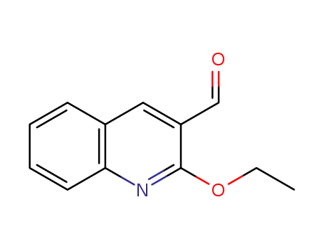 Molecular Structure of 731001-97-1 (3-Quinolinecarboxaldehyde,2-ethoxy-(9CI))