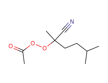 Molecular Structure of 58422-63-2 (Ethaneperoxoic acid, 1-cyano-1,4-dimethylpentyl ester)
