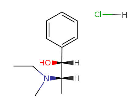 Benzenemethanol, a-[1-(ethylmethylamino)ethyl]-,hydrochloride, [R-(R*,S*)]- (9CI)                                                                                                                       (530-35-8)