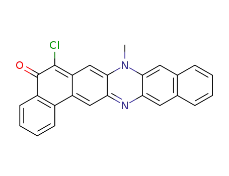 Molecular Structure of 52736-88-6 (6-Chloro-8-methylbenzo[b]naphtho[1,2-i]phenazin-5(8H)-one)
