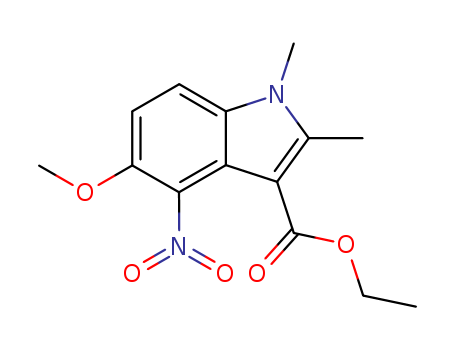 Ethyl 5-methoxy-1,2-dimethyl-4-nitroindole-3-carboxylate(52535-61-2)