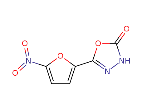 Molecular Structure of 2122-86-3 (5-(5-NITRO-2-FURYL)-1,3,4-OXADIAZOL-2-ONE)