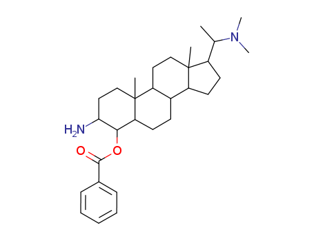 5a-Pregnan-4b-ol, 3b-amino-20a-(dimethylamino)-, benzoate (ester) (8CI)