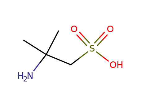 Molecular Structure of 86311-35-5 (2-aMino-2-Methylpropane-1-sulfonic acid)