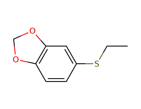 Molecular Structure of 5279-34-5 (1,3-Benzodioxole, 5-(ethylthio)-)