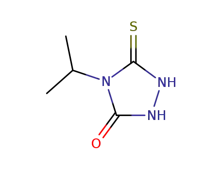 Molecular Structure of 53065-47-7 (4-ISOPROPYL-5-MERCAPTO-4H-1,2,4-TRIAZOL-3-OL)