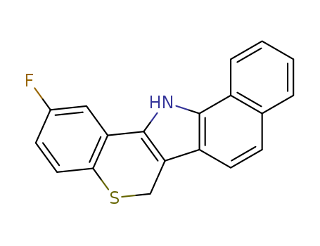Benzo[g][1]benzothiopyrano[4,3-b]indole,2-fluoro-6,13-dihydro-