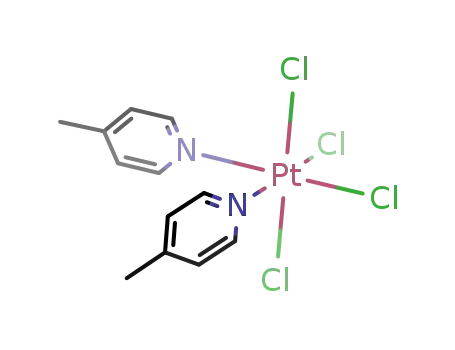Molecular Structure of 78918-31-7 (Platinum, tetrachlorobis(4-methylpyridine)-)