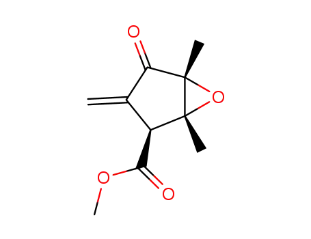 Molecular Structure of 52775-89-0 (methyl 1,5-dimethyl-3-methylidene-4-oxo-6-oxabicyclo[3.1.0]hexane-2-carboxylate)