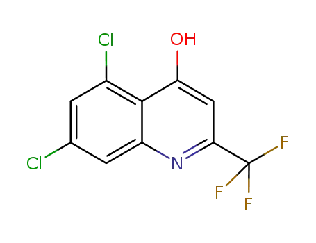 Molecular Structure of 59108-13-3 (5,7-DICHLORO-4-HYDROXY-2-(TRIFLUOROMETHYL)QUINOLINE)