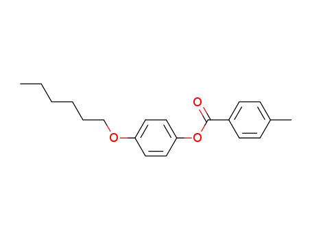 Molecular Structure of 53132-07-3 (Benzoic acid, 4-methyl-, 4-(hexyloxy)phenyl ester)