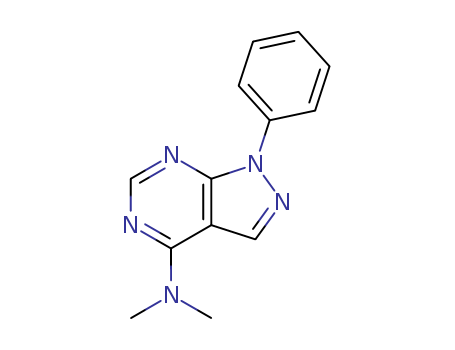 1H-Pyrazolo[3,4-d]pyrimidin-4-amine,N,N-dimethyl-1-phenyl- cas  5334-64-5