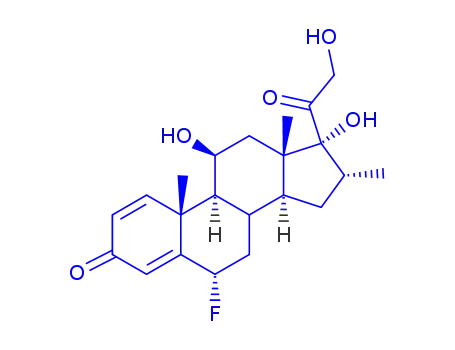 Molecular Structure of 53-33-8 (Paramethasone)
