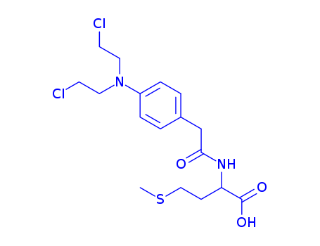 10015-51-7,Methionine,N-[2-[4-[bis(2-chloroethyl)amino]phenyl]acetyl]-,DL-Methionine,N-[[4-[bis(2-chloroethyl)amino]phenyl]acetyl]-; Methionine, N-[[4-[bis(2-chloroethyl)amino]phenyl]acetyl]-(9CI); Methionine, N-[[p-[bis(2-chloroethyl)amino]phenyl]acetyl]- (7CI);Methionine, N-[[p-[bis(2-chloroethyl)amino]phenyl]acetyl]-, DL- (8CI); Lomenin;Lomenin 2