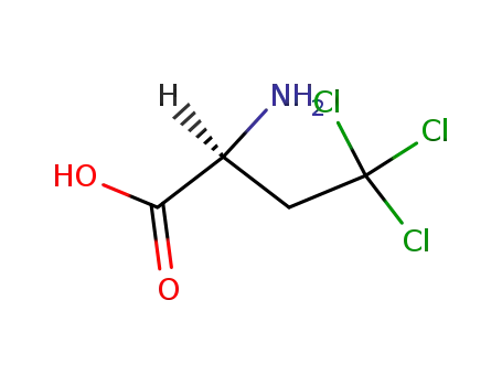 Molecular Structure of 53518-91-5 (L-2-AMINO-4,4,4-TRICHLOROBUTANOIC ACID)