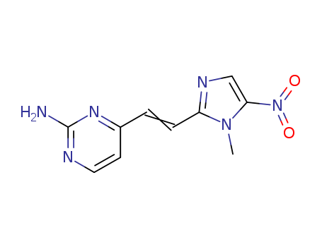 2-Pyrimidinamine,4-[(1E)-2-(1-methyl-5-nitro-1H-imidazol-2-yl)ethenyl]-(62973-76-6)