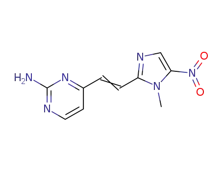 2-Pyrimidinamine,4-[(1E)-2-(1-methyl-5-nitro-1H-imidazol-2-yl)ethenyl]-