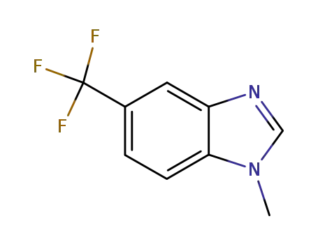 Molecular Structure of 53483-66-2 (1-METHYL-5-TRIFLUOROMETHYLBENZIMIDAZOLE)