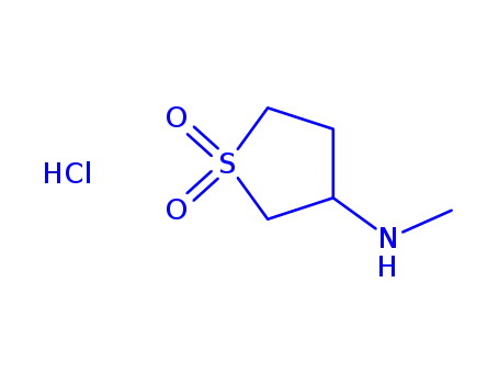 Molecular Structure of 53287-53-9 ((1,1-DIOXO-TETRAHYDRO-1LAMBDA6-THIOPHEN-3-YL)-METHYL-AMINE)