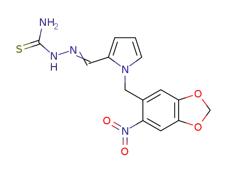 [(E)-[1-[(6-nitro-1,3-benzodioxol-5-yl)methyl]pyrrol-2-yl]methylideneamino]thiourea
