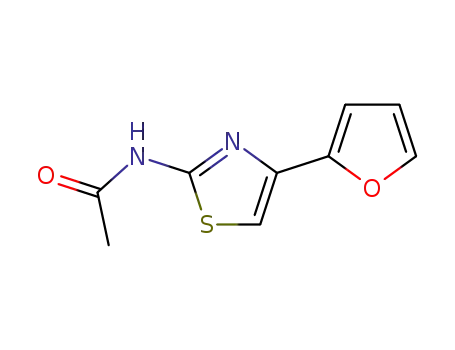 Molecular Structure of 75884-37-6 (N-(4-(2-furyl)-2-thiazolyl)acetamide)